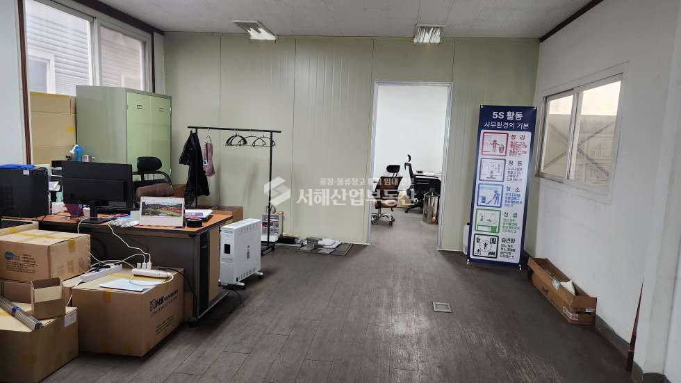 인천 서해구 석남동 창고 및 공장 1층91평, 2층10평, 층고7M, 동력50KW, 4월중순입주 월세 매물번호 10572 사진 5